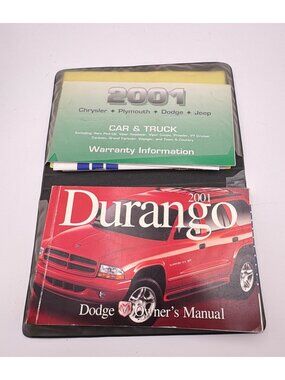 2001 Dodge Durango Owners Manual Set with Case and Supplemental Paperwork